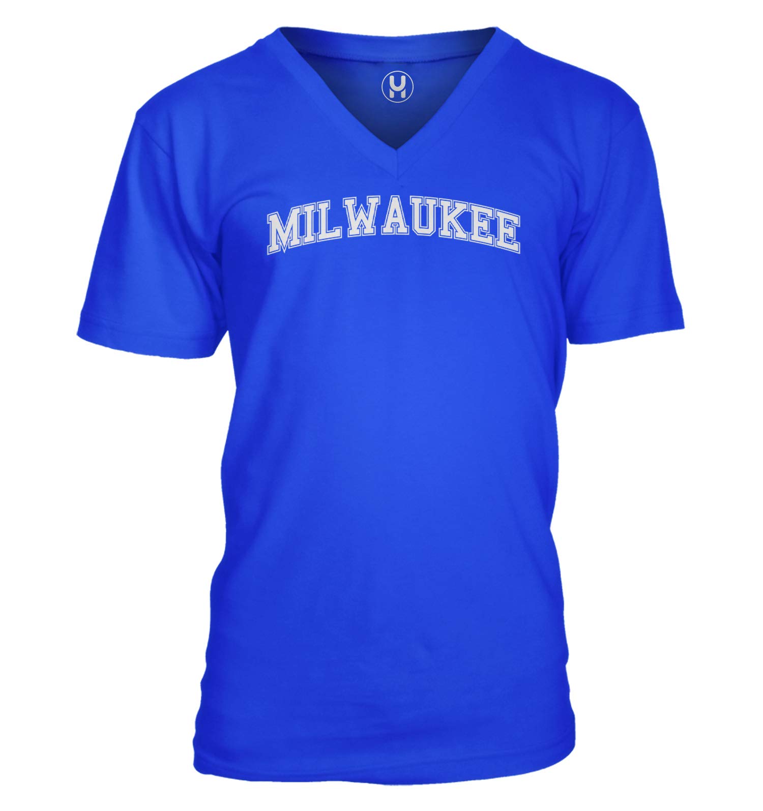 Milwaukee State Proud Strong Unisex V-Neck T-Shirt | Comfortable Cotton Tee for Men & Women | Perfect for Wisconsin Pride, Casual Wear & Gifts