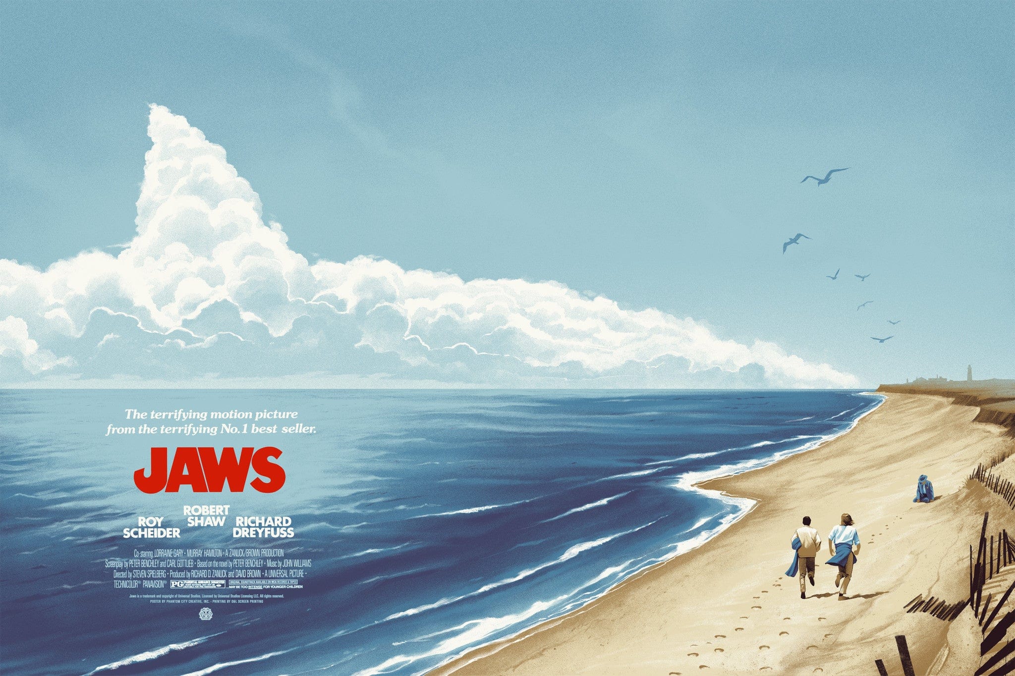 Jaws Movie Poster - High Quality Vintage Film Art Print for Home Theater, Office & Man Cave Decor - Perfect Gift for Horror & Classic Movie Fans