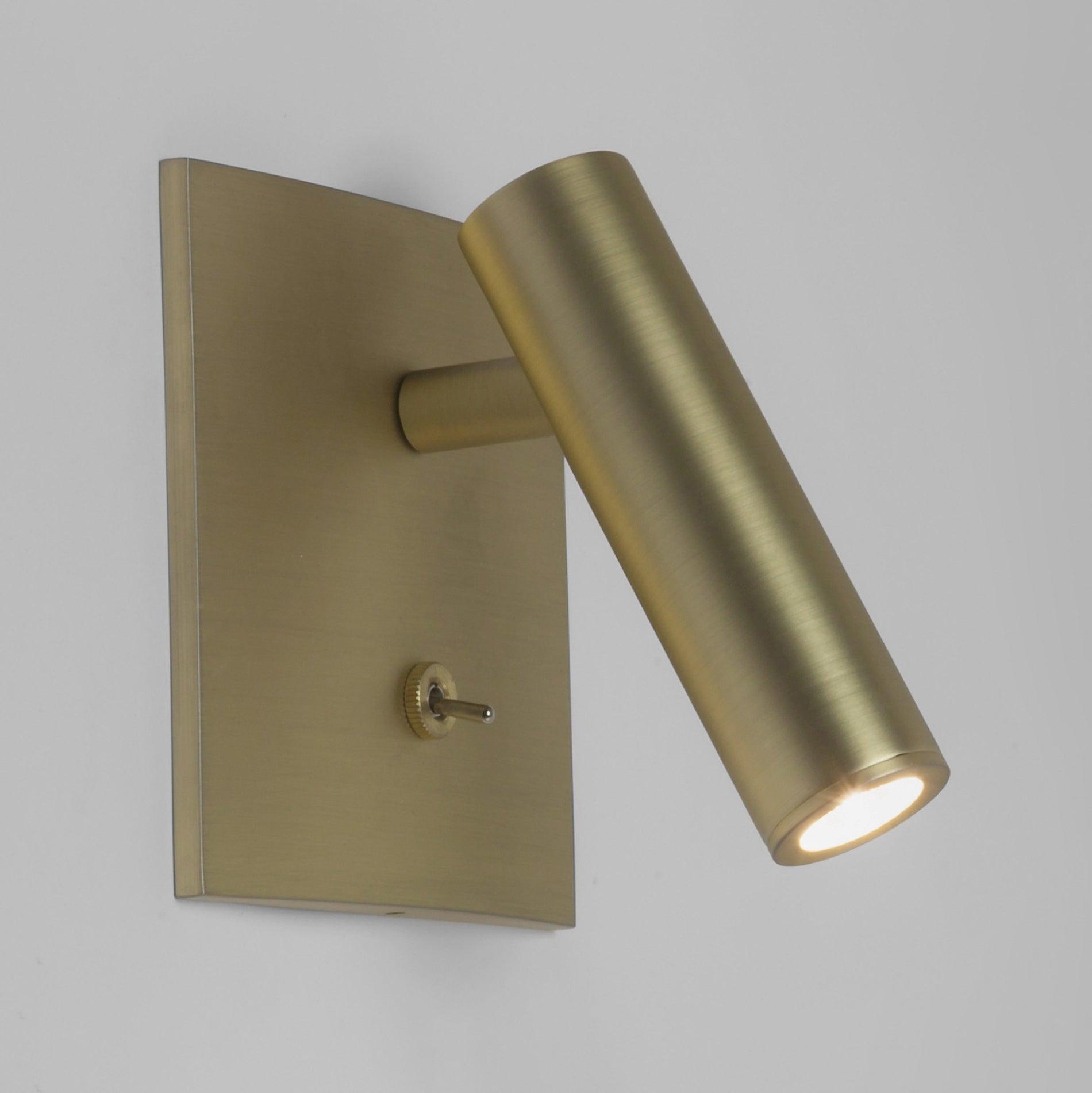 Modern Micro Square Switched Sconce Wall Light - Dimmable LED Fixture for Bedroom, Hallway & Living Room - Energy Efficient Indoor Lighting Solution