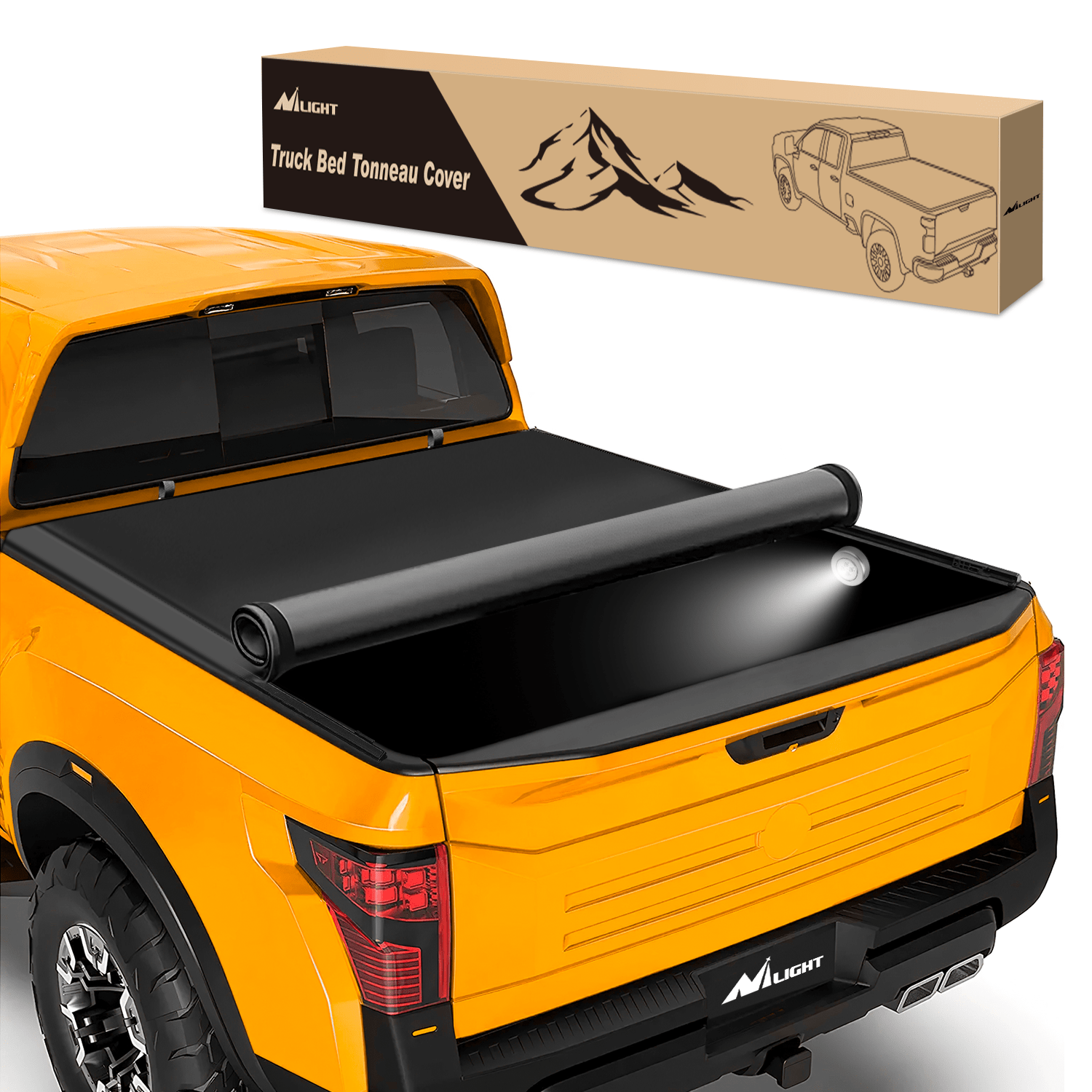 Nissan Frontier 5ft Soft Roll Up Truck Tonneau Cover - Fits 2005-2024 Models | Waterproof & Durable Bed Cover for Cargo Protection | Perfect for Camping, Hauling & Outdoor Adventures