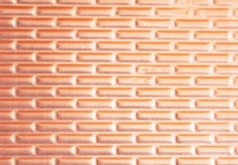 Copper Textured Wall Panel for Dollhouse Miniatures - DIY Crafting, Home Decor & Model Making Accessories