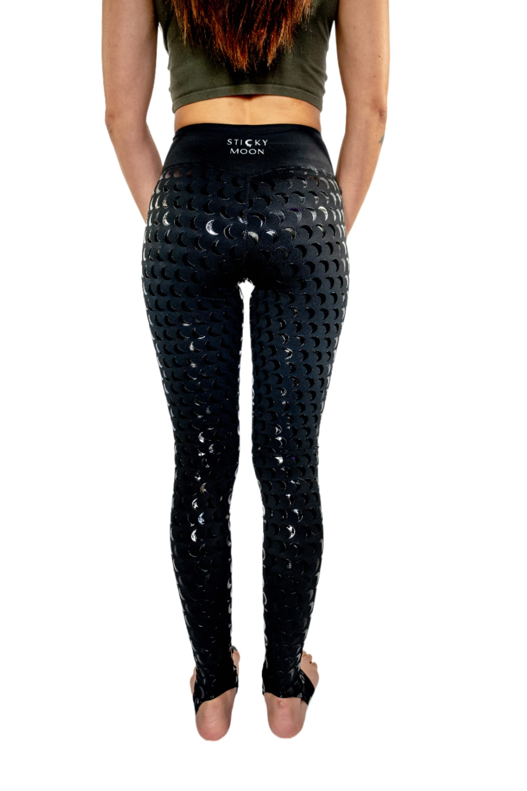Sticky Grip Pole Dance Leggings - High Waist Aerial Yoga Pants for Women, Black Non-Slip Dance Tights for Pole Fitness, Aerial Silks, and Studio Performances