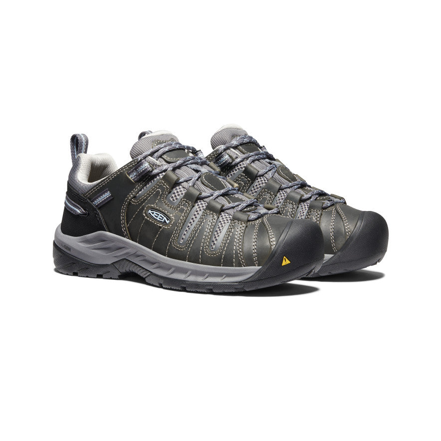 Women's Flint II Soft Toe Work Boots - Steel Grey/Paloma - Comfortable & Durable Safety Shoes for Construction, Warehouse & Outdoor Work