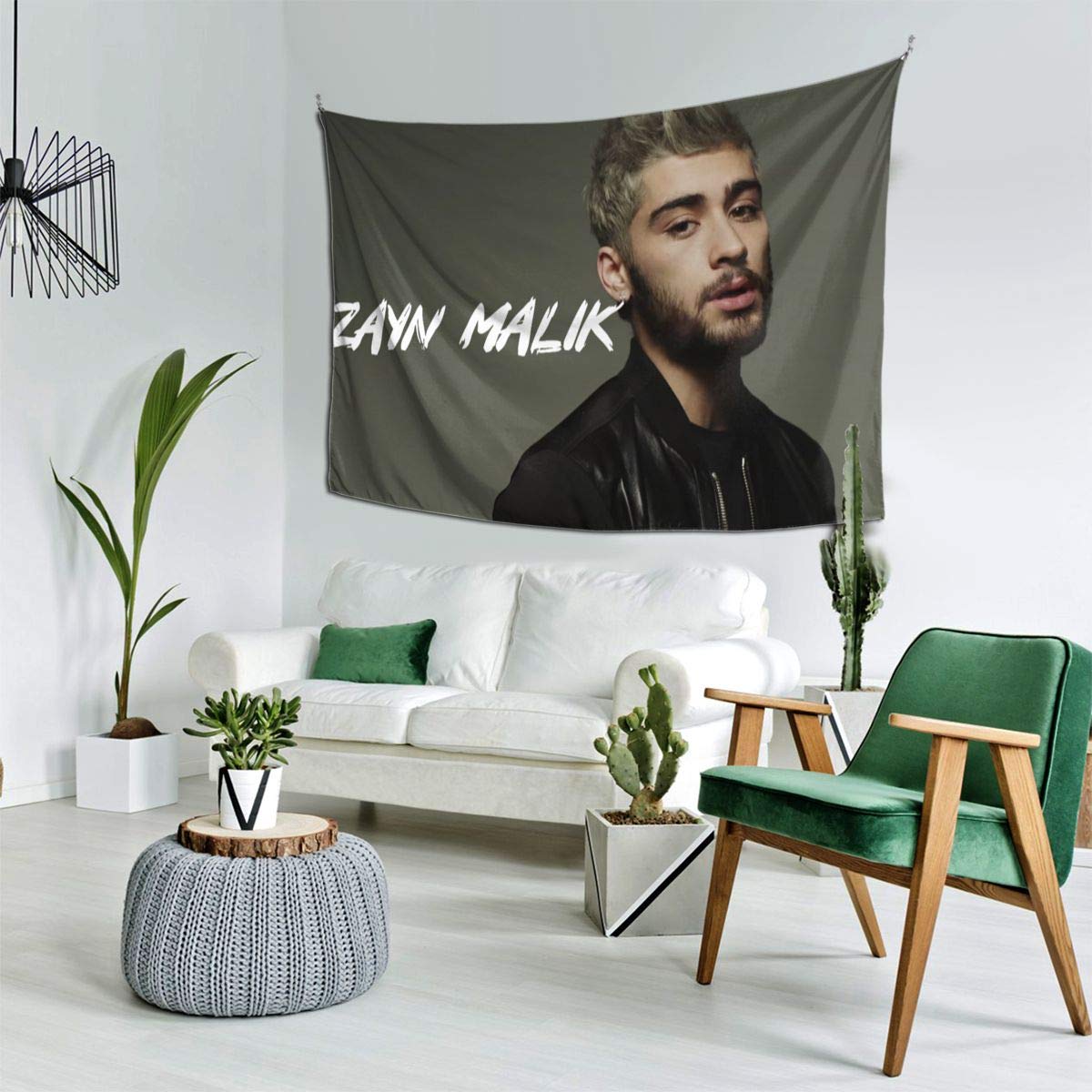 David Crockett Zayn Malik Tapestry Wall Art - 60x40 Inch Bohemian Decor for Living Room, Bedroom, Dorm - Perfect for Music Lovers & Aesthetic Home Decor