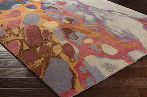 Surya Brought to Light Modern Area Rug 2' x 3' - Red & Pink Bohemian Design for Living Room, Bedroom, or Dorm Decor