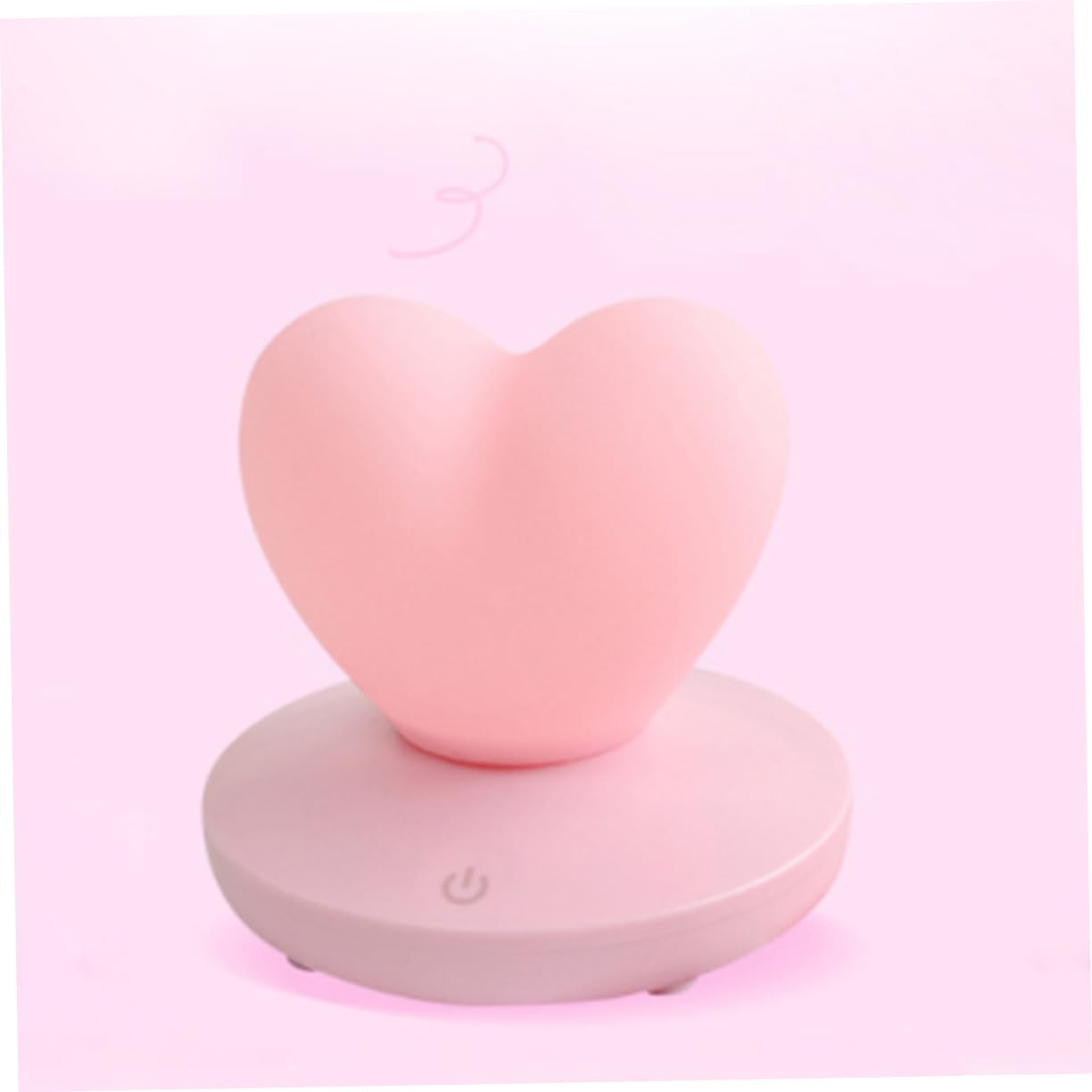 Artibetter Rechargeable Heart-Shaped LED Night Light for Baby & Kids - Soft Glow Nursery Lamp, Bedside Light for Boys & Girls Rooms - Perfect for Bedtime, Feeding & Soothing