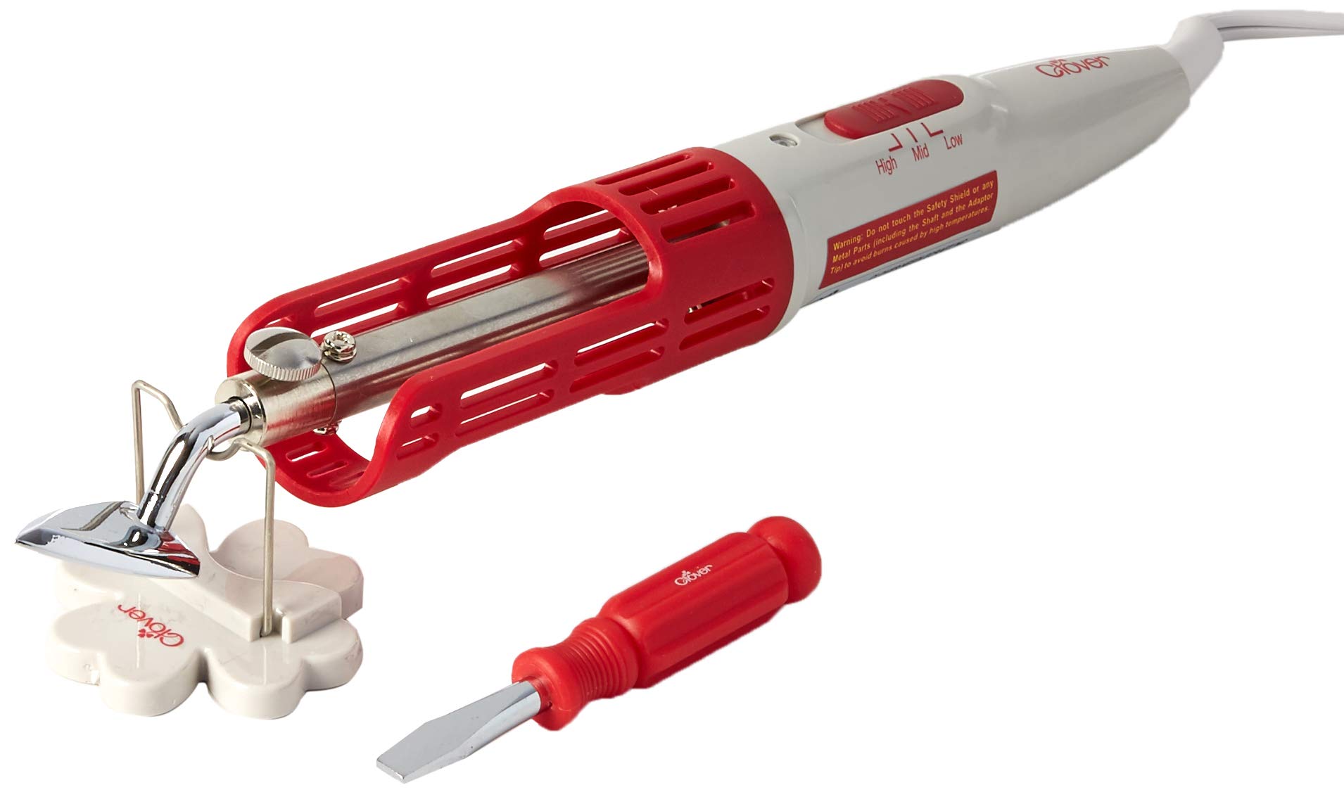 Clover Mini Iron II - 9100 Model with Adapter for Quilting, Sewing & Crafting - Perfect for Fabric Projects & DIY Home Decor