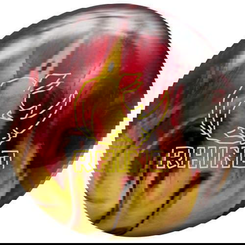 Brunswick Rhino Red Black Gold Pearl Bowling Ball - High Performance for Strikes & Spares | Perfect for League Play & Tournaments