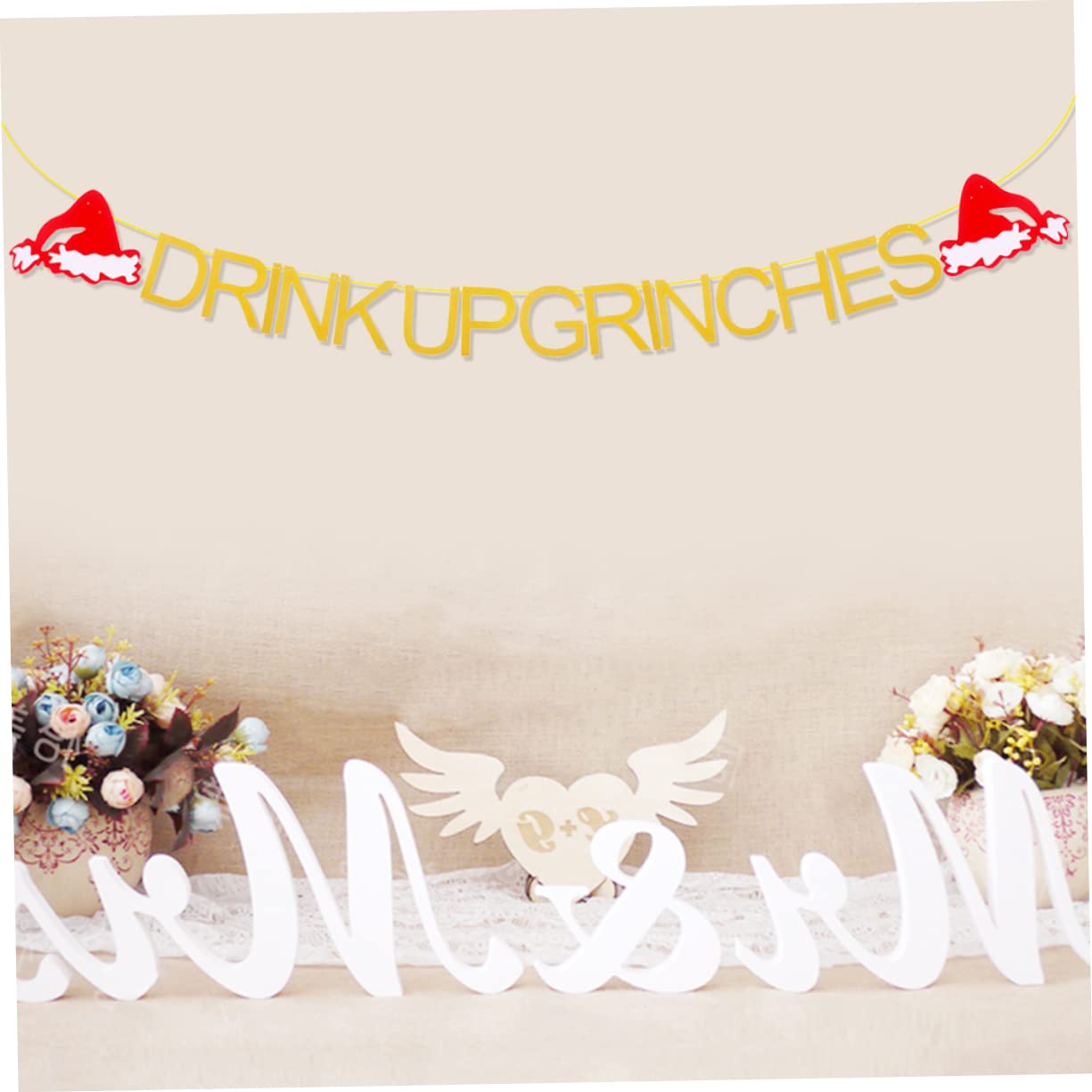 Christmas Party Decorations - Cabilock Paper Banner Pull Flag for Home, Kitchen & Holiday Decor | Perfect for Christmas Parties, Home Decor & Festive Celebrations