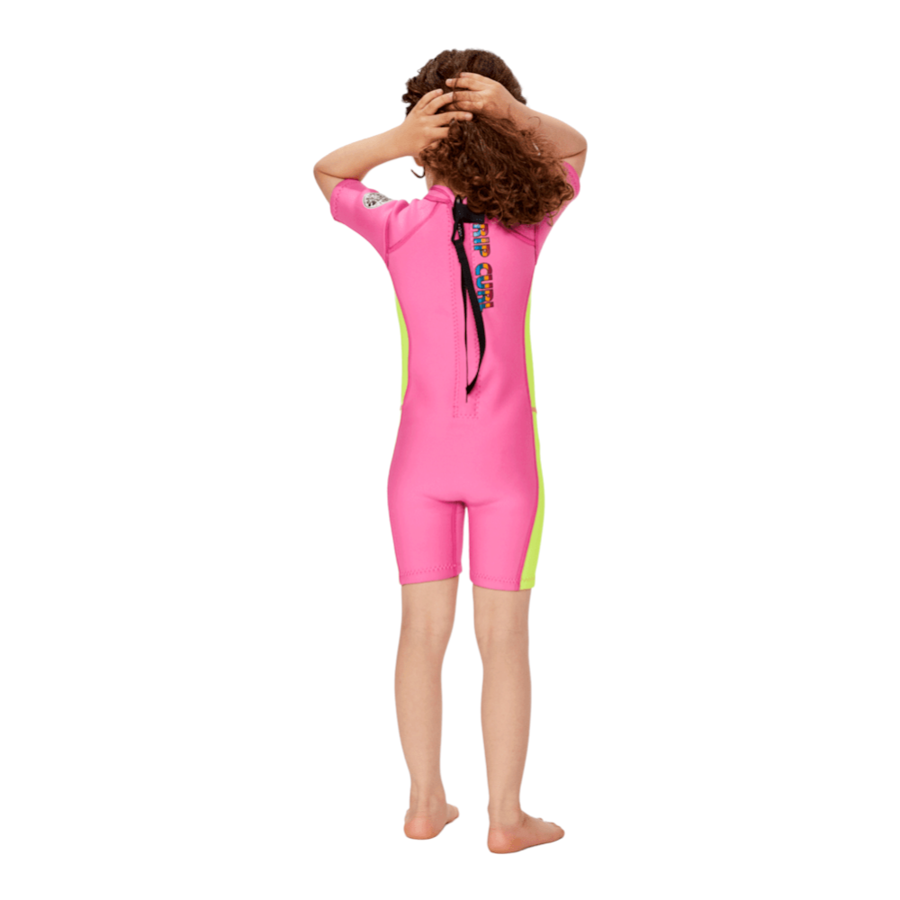 Rip Curl Groms Omega Back Zip Springsuit Wetsuit for Kids - 2mm Neoprene Full Body Swimsuit for Surfing, Swimming & Water Sports | UV Protection & Comfort Fit