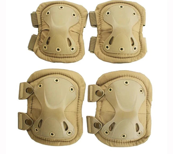 Unisex Tactical Knee and Elbow Pads Set - Camouflage Protective Gear for Hunting, Skating, Paintball & Extreme Sports - Durable Outdoor Armor for Men & Women