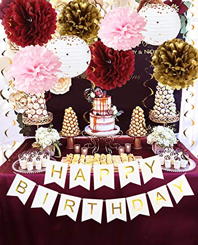 Burgundy Pink Gold