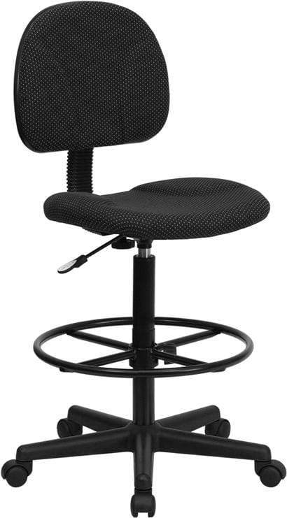 Ergonomic Adjustable Height Drafting Chair with Lumbar Support - BT 659 BLK GG - Perfect for Architects, Artists & Home Office Workspaces