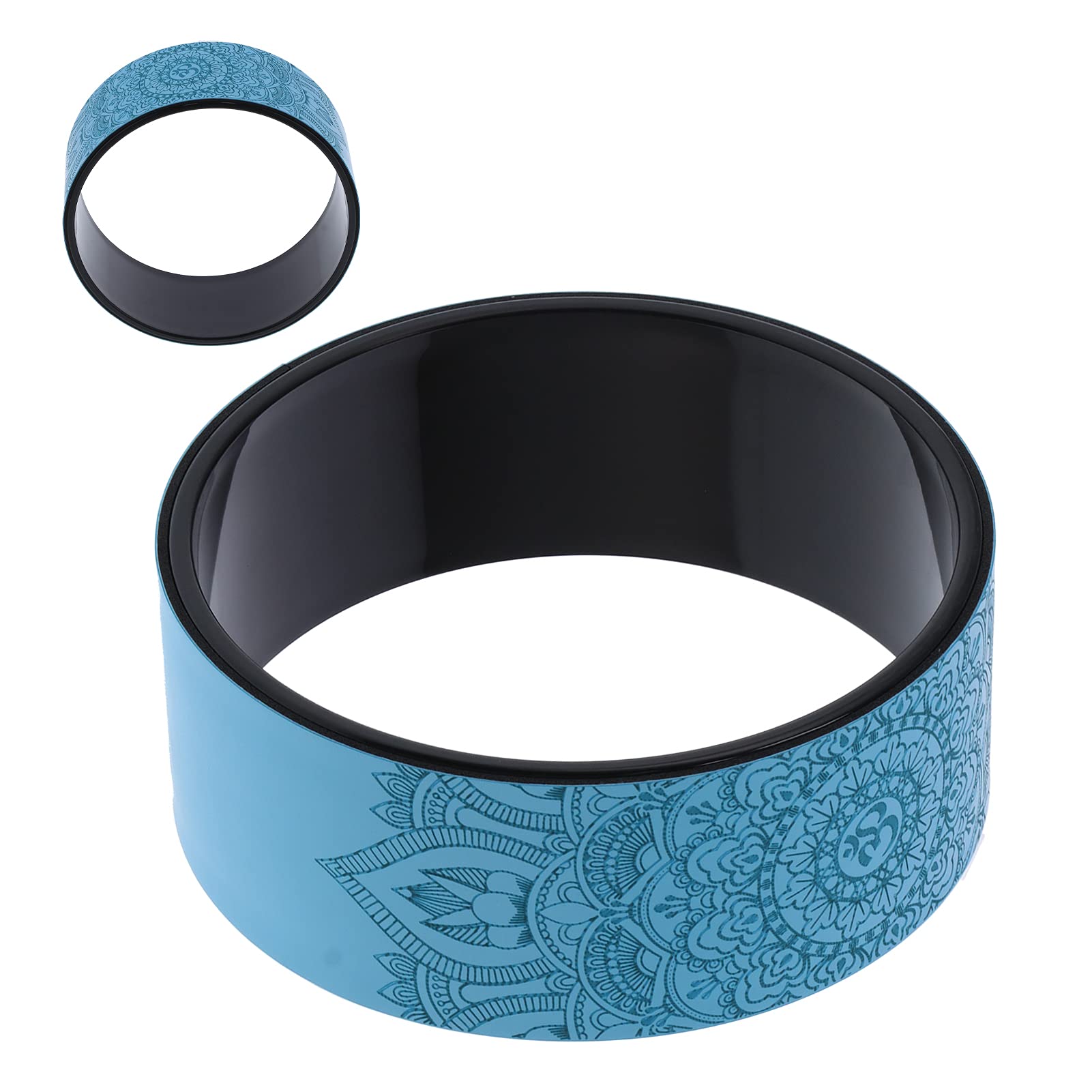 01 Stretch Wheel - Non-Slip Yoga Wheel & Back Roller for Yoga, Pilates, Gym & Home Workouts - Perfect for Deep Stretching, Spinal Release & Core Strengthening