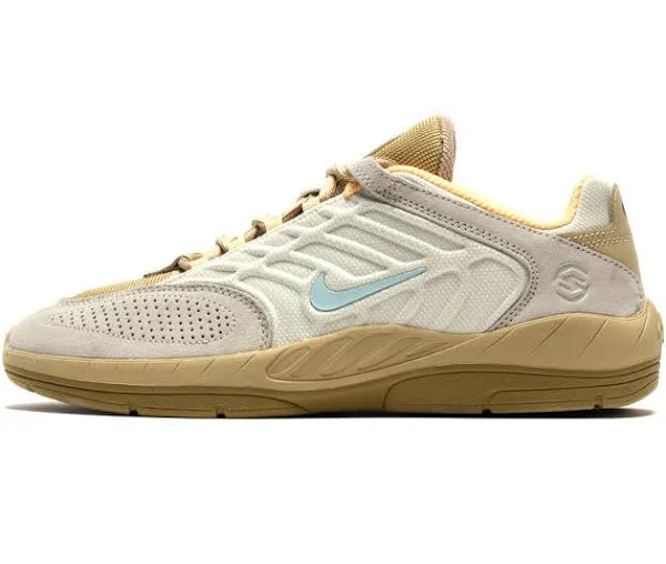 Nike SB Vertebrae Skateboarding Shoes - Coconut Milk/Jade Ice Sesame FLT Gold Colorway | Durable & Comfortable for Street Skating & Casual Wear