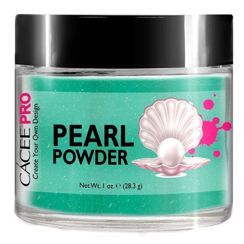 Cacee Pearl Powder Nail Art #23 Persian Green - Premium Nail Polish Dust for Stunning Gel Nail Designs, DIY Manicures & Professional Salon Use