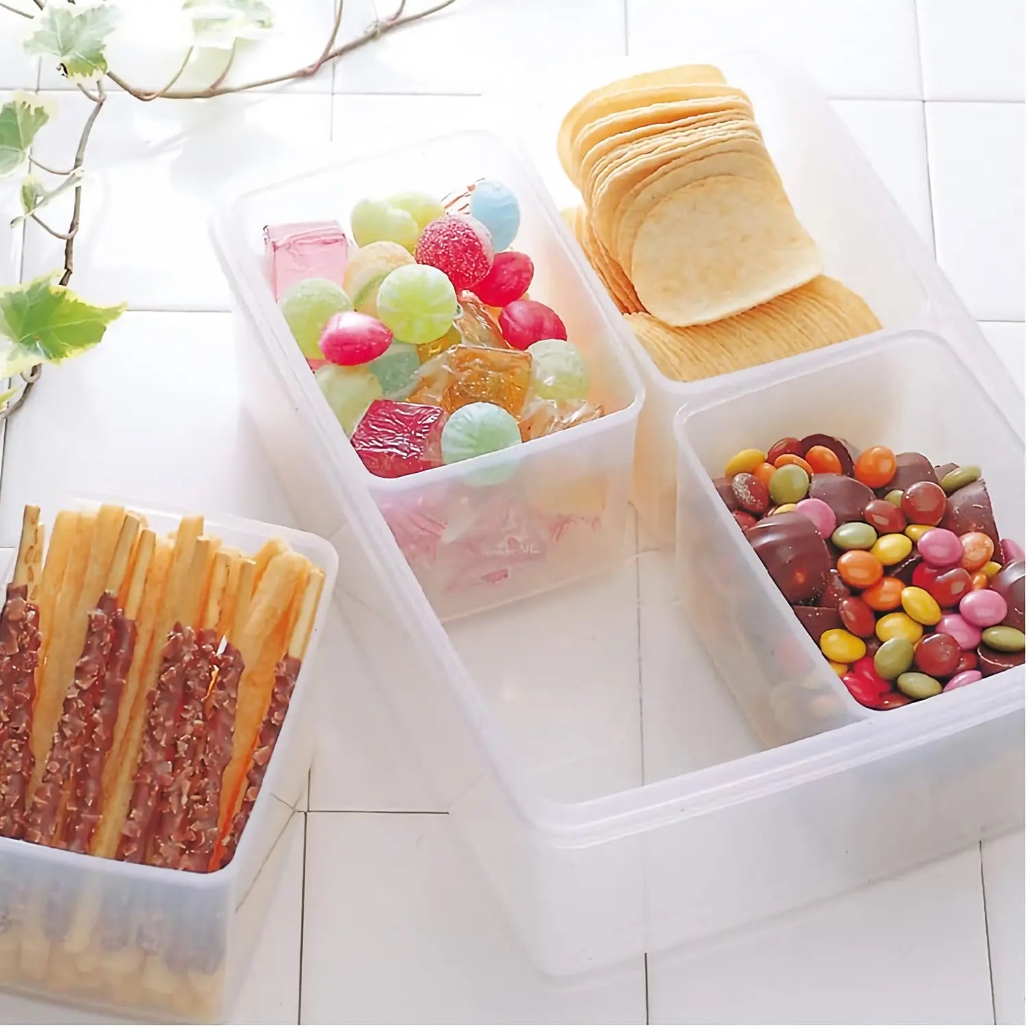 Entec High Pack Antibacterial Polypropylene Divided Food Storage Container - BPA-Free Lunch Box for Meal Prep, Office, School & Picnics | Leakproof Compartment Containers