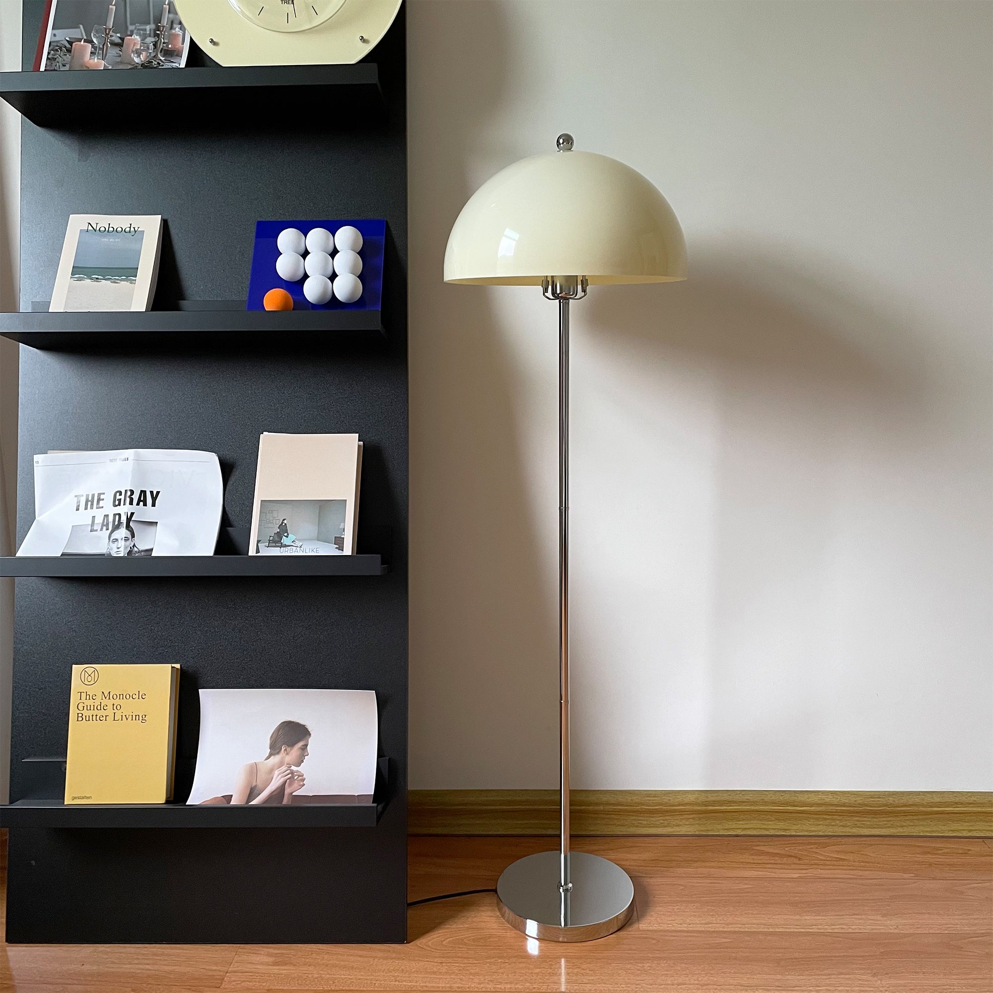 Modern Acrylic Mushroom Floor Lamp - Dimmable LED Standing Light for Living Room, Bedroom & Office - Soft Ambient Lighting for Home Decor & Relaxation