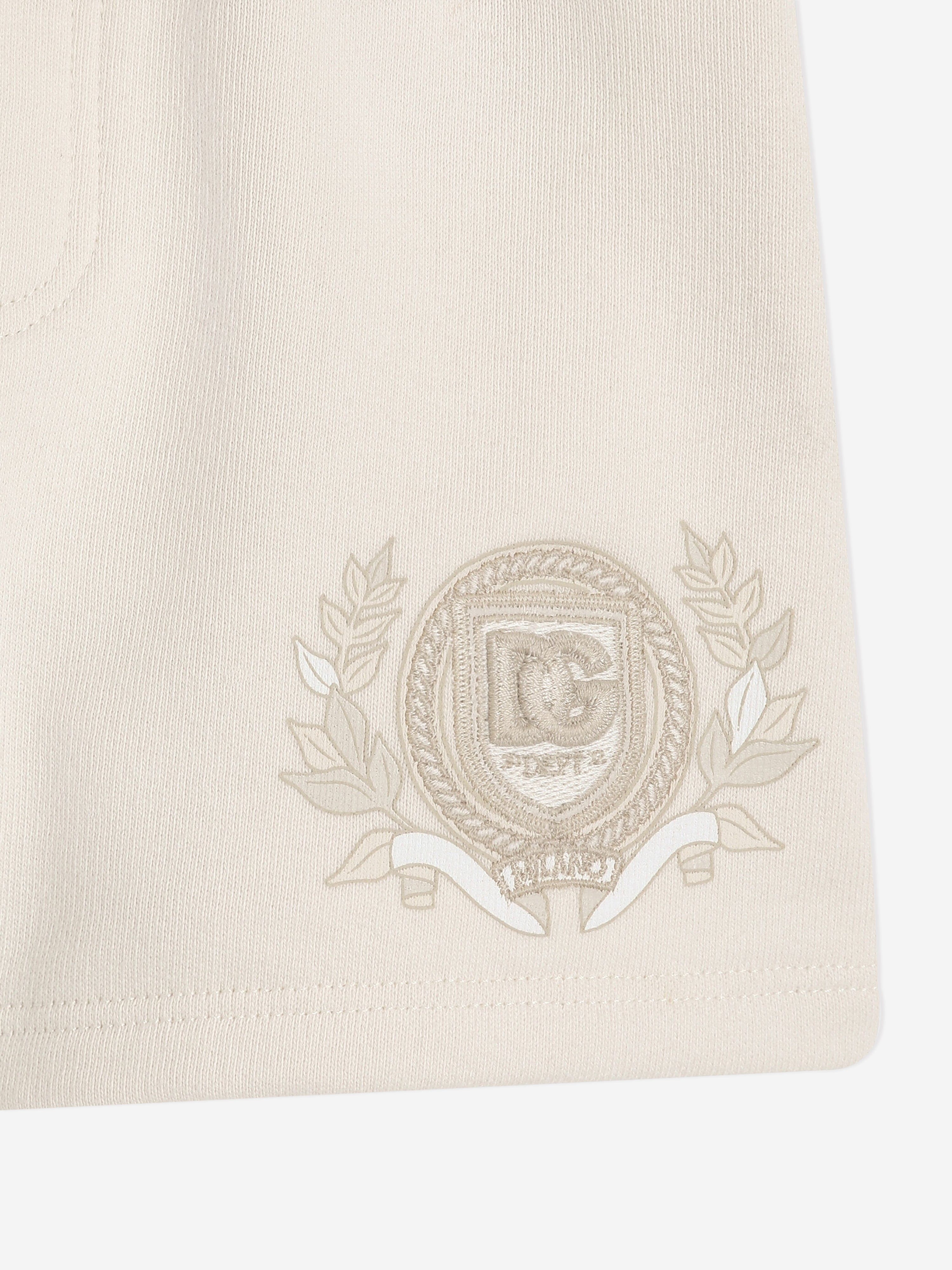 Baby Boys' Ivory Logo Shorts - Soft Cotton Casual Shorts for Toddlers | Perfect for Playtime, Summer Outfits & Daycare