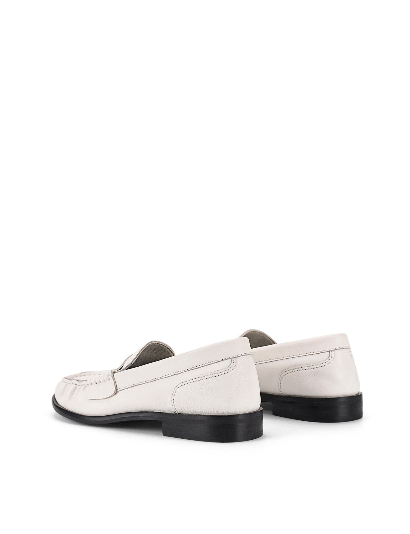 Premium Chalk White Leather Paddy Loafers - Comfortable & Stylish Slip-On Shoes for Men & Women | Perfect for Office, Casual Wear & Travel
