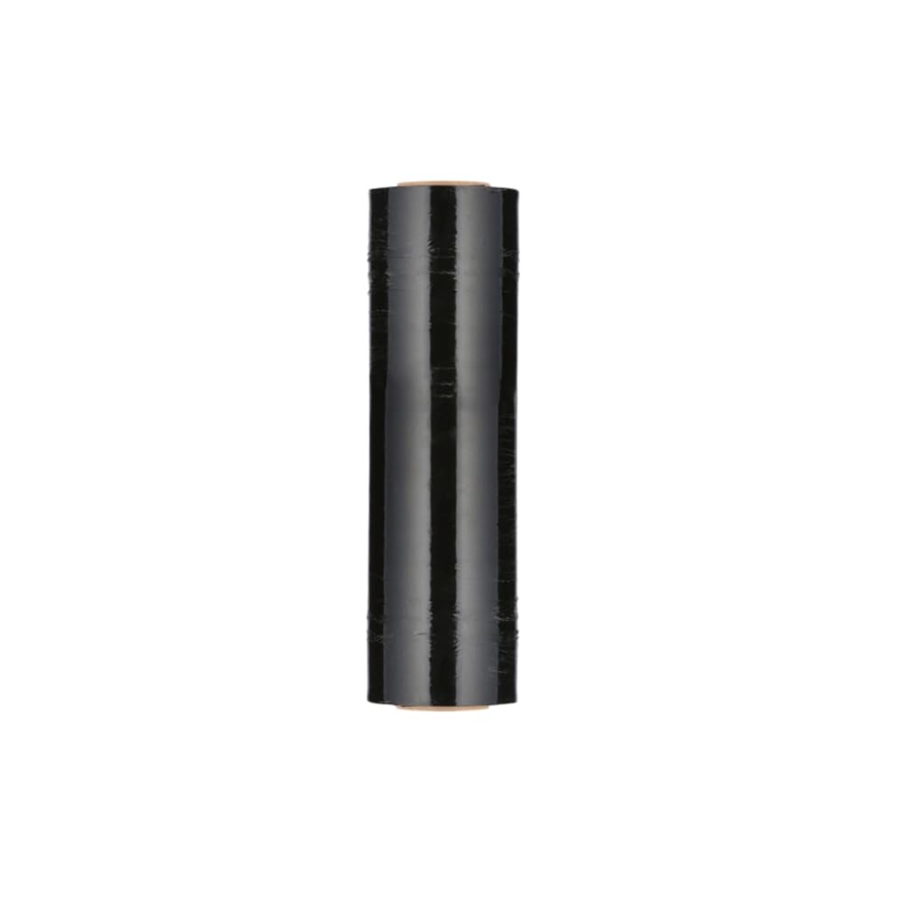 MMBM Black Stretch Wrap Film - 20 Inch x 5000 Feet, 80 Gauge, 2 Pack - Heavy Duty Colored Plastic Cling Film for Pallet Wrapping & Color Coding - Perfect for Warehouse, Shipping & Industrial Packaging