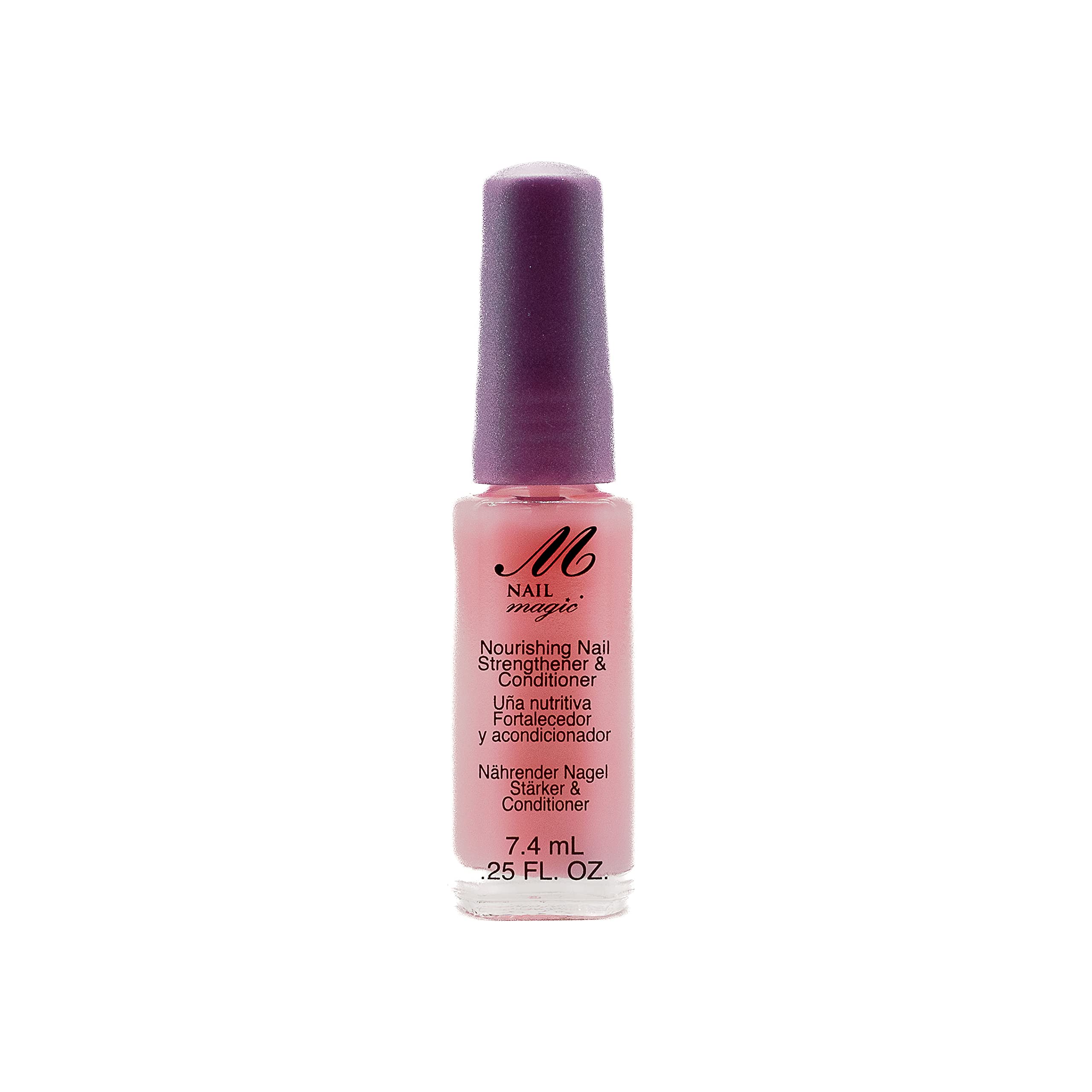 NAIL MAGIC Nourish - Keratin Nail Strengthener & Conditioner for Thicker Nails Growth | Clear Nail Polish Treatment to Hydrate & Repair Weak, Brittle Nails | Perfect for Manicures, Salon Use & Daily Nail Care (7.4mL)