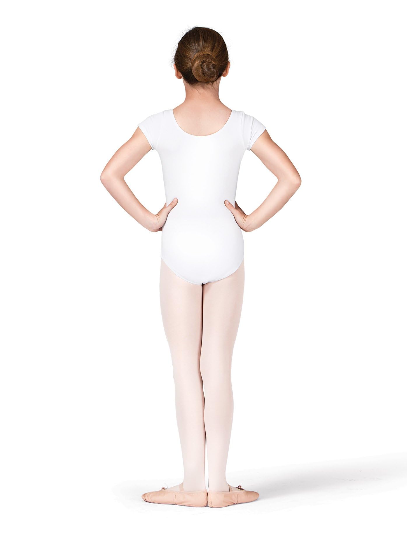 Girls Cotton Short Sleeve Dance Leotard for Ballet, Jazz & Gymnastics - Comfortable Stretch Performance Wear for Kids Dance Classes & Recitals