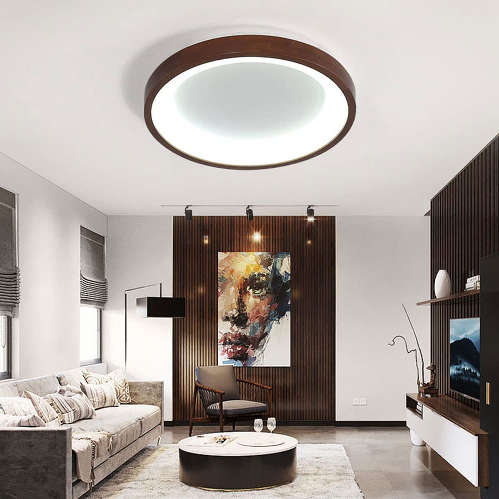 Modern Round LED Ceiling Light Fixture - 3000K Warm White, Flush Mount, Nordic Style for Kitchen, Bedroom, Laundry, Hotel | Energy Saving, Dimmable Decorative Lighting for Home & Commercial Spaces