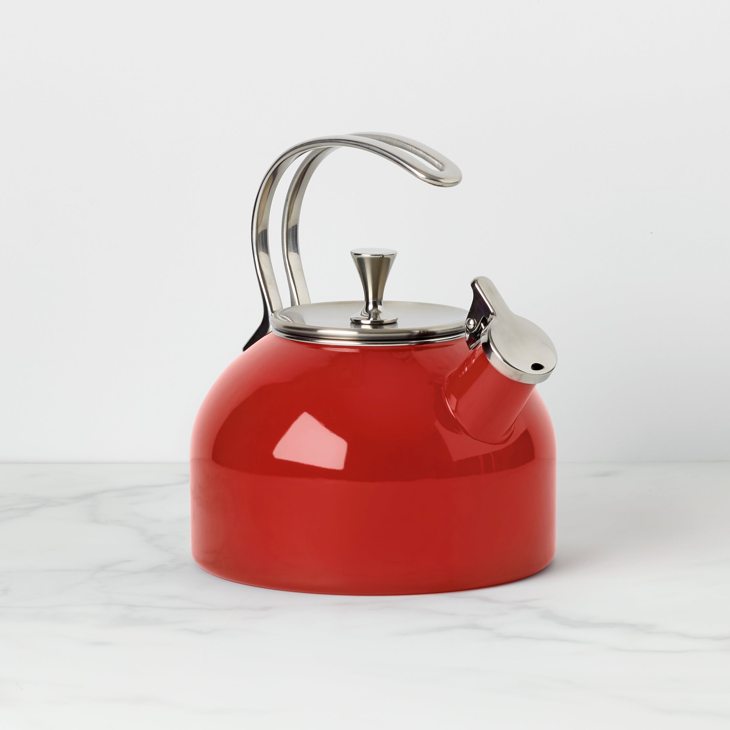 Bright Red Make It Pop Kettle - Premium Stovetop Tea Kettle for Home & Kitchen - Perfect for Boiling Water, Making Tea, Coffee, and Hot Beverages