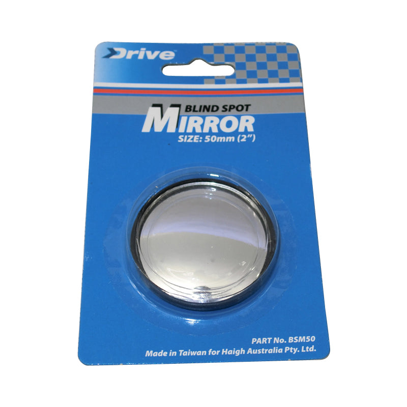 2 Inch (50mm) Blind Spot Mirror for Cars - Wide Angle Rear View Safety Mirror for Trucks, SUVs, Vans - Easy Installation, Adjustable Viewing Angle - Perfect for Parking, Lane Changing & Highway Driving