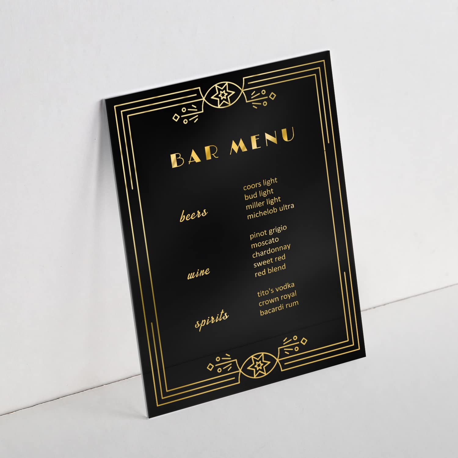 UNIQOOO Blank Tint Black Acrylic Sign with Stand - DIY Table Number Signs, Wedding Place Cards, Party Decorations - 30 Acrylic Signs & 30 Stands - Perfect for Weddings, Birthdays, Restaurants and Events