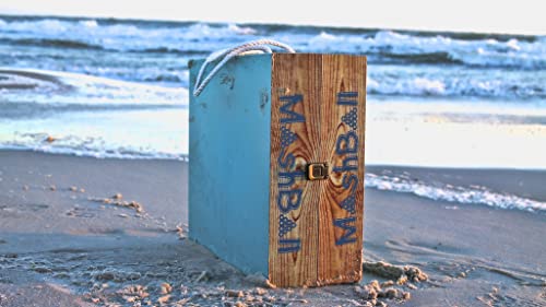 Wood Grain/Seafoam Green/Blue