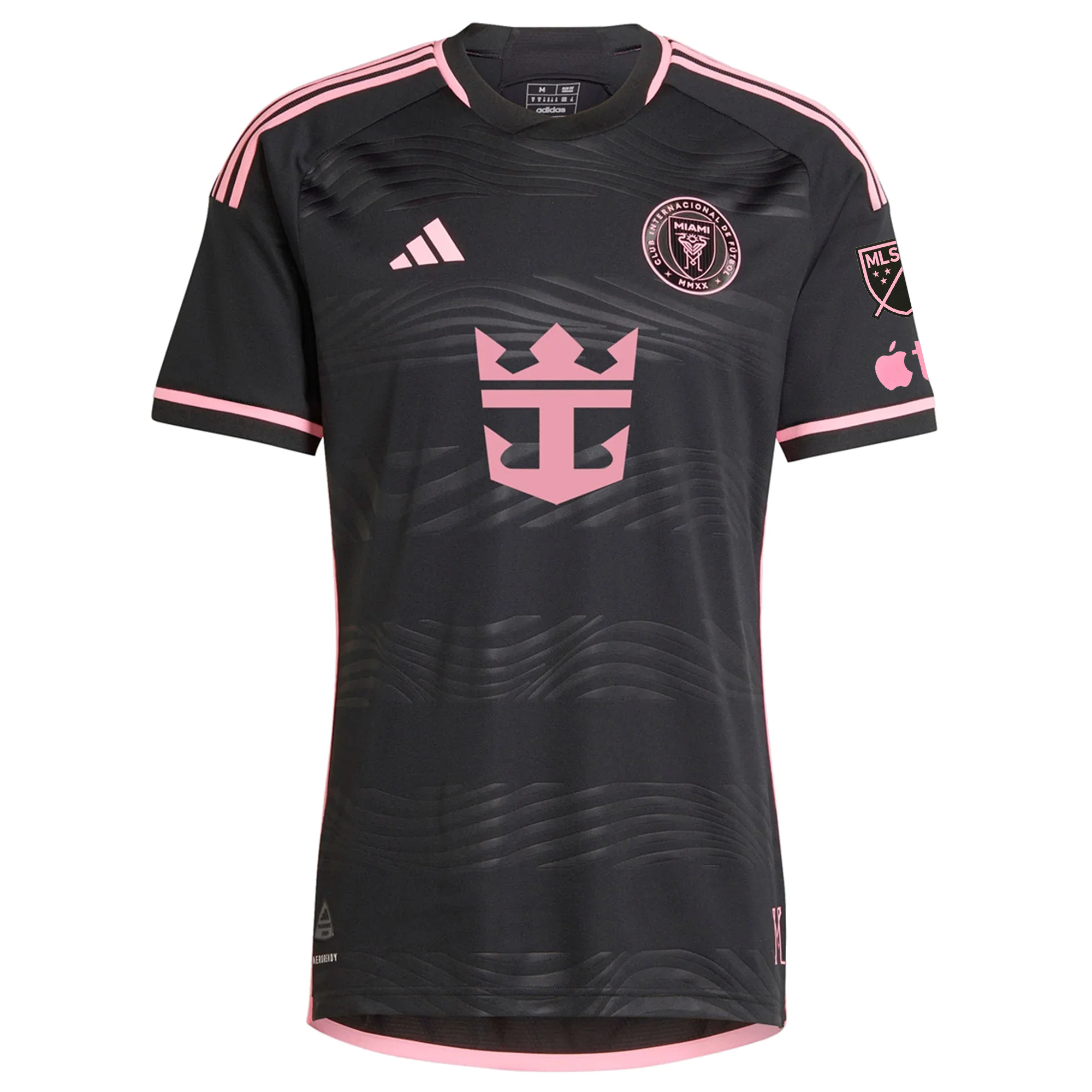Adidas Inter Miami CF Authentic Josef Martinez Away Jersey 2023/24 - Black/Bliss Pink with MLS & Apple TV Patches | Official Soccer Jersey for Fans & Players | Perfect for Match Days & Sports Events