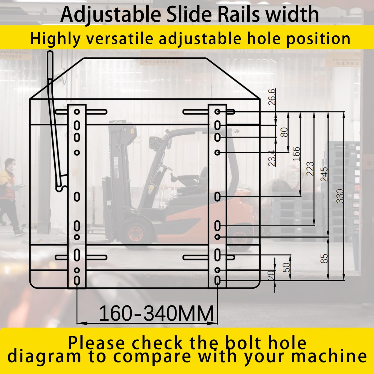 Universal Forklift Seat with Switch & Retractable Safety Belt - Compatible with Toyota Forklift, Tractor, Skid Loader, Excavator, Dozer, Backhoe, Telehandler, UTV, ATV - Heavy Duty Replacement Seat for Construction & Industrial Equipment
