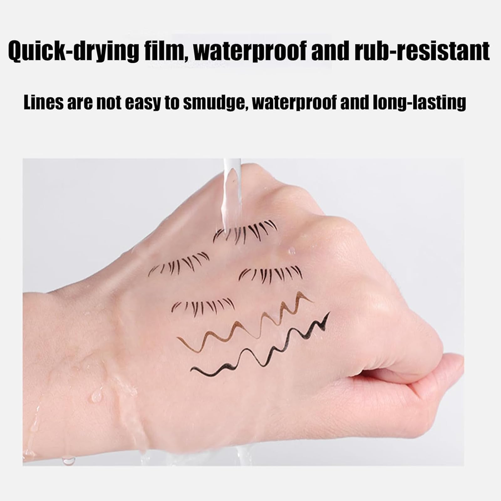 Reusable Lower Eyelash Stamp Kit with Ink - Quick & Easy Eye Makeup Tool for Beginners | Perfect for Daily Makeup, Party Looks & Professional Use