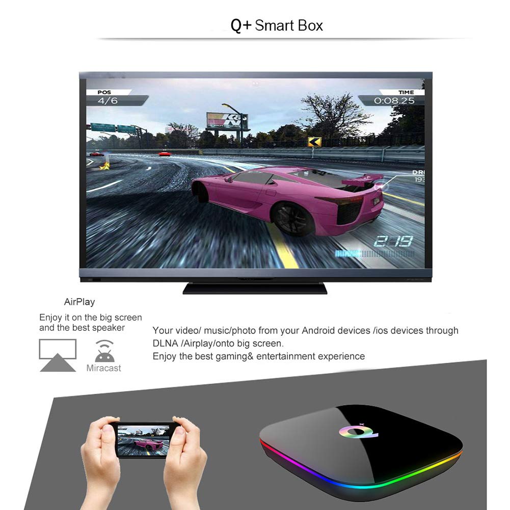 Android TV Box 10.0 | 2GB RAM 16GB ROM | H616 Quad-core Cortex-A53 | 6K 3D Support | 2.4GHz WiFi & Ethernet | HDMI 2.0 | Streaming Media Player for Netflix, YouTube & Gaming