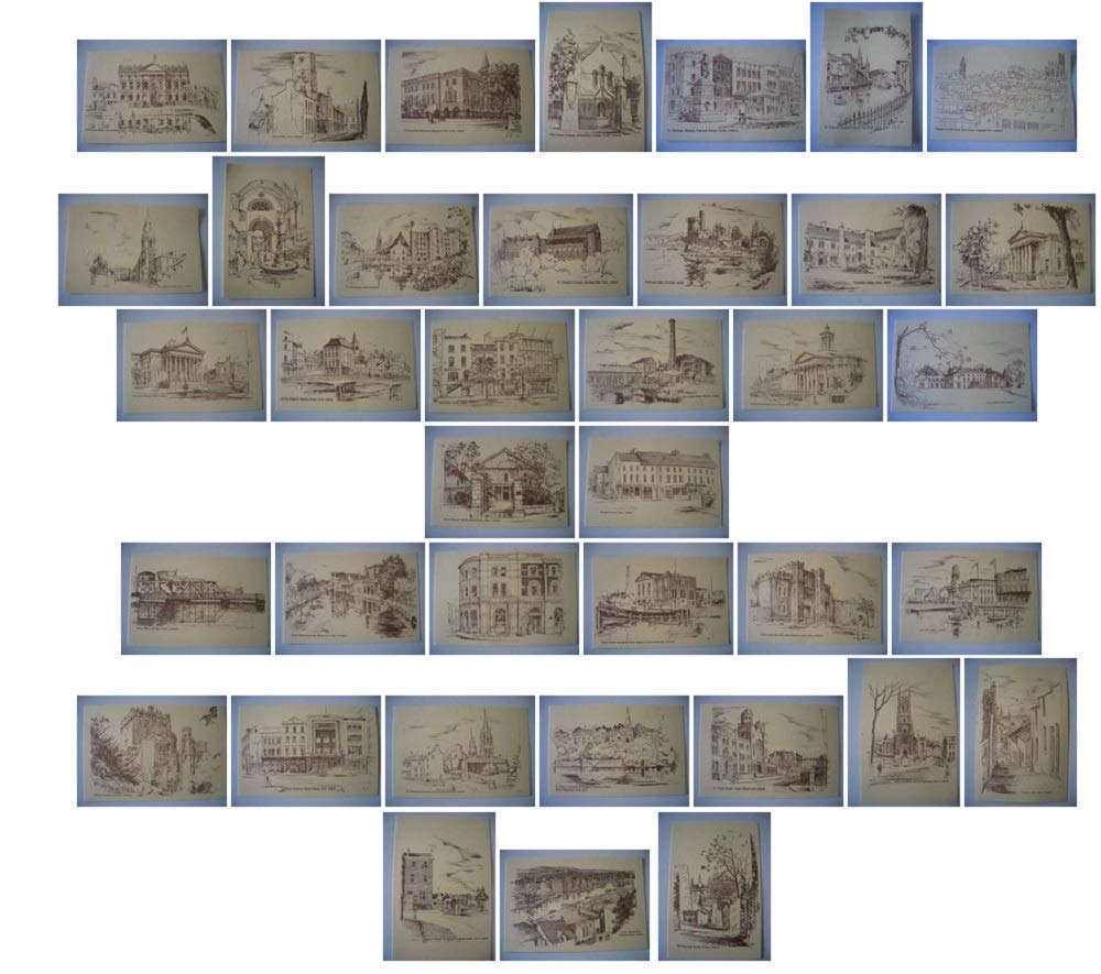 Gladys Leach 37-Piece Vintage Cork Ireland Scenic Postcards Collection – Perfect for Travel Memories, Home Decor & Gift Giving