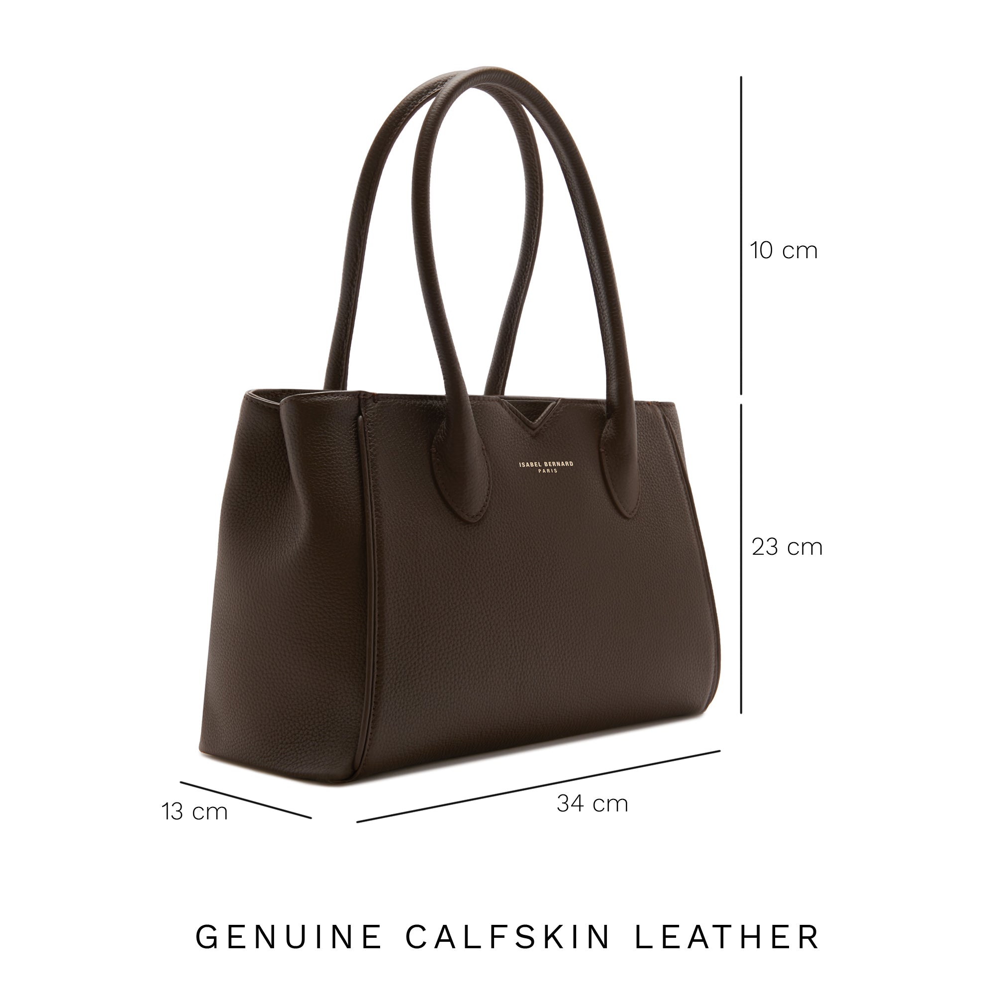 Honoré Cloe Midi Handbag - Genuine Brown Calfskin Leather Crossbody Purse for Women | Perfect for Work, Travel & Everyday Use