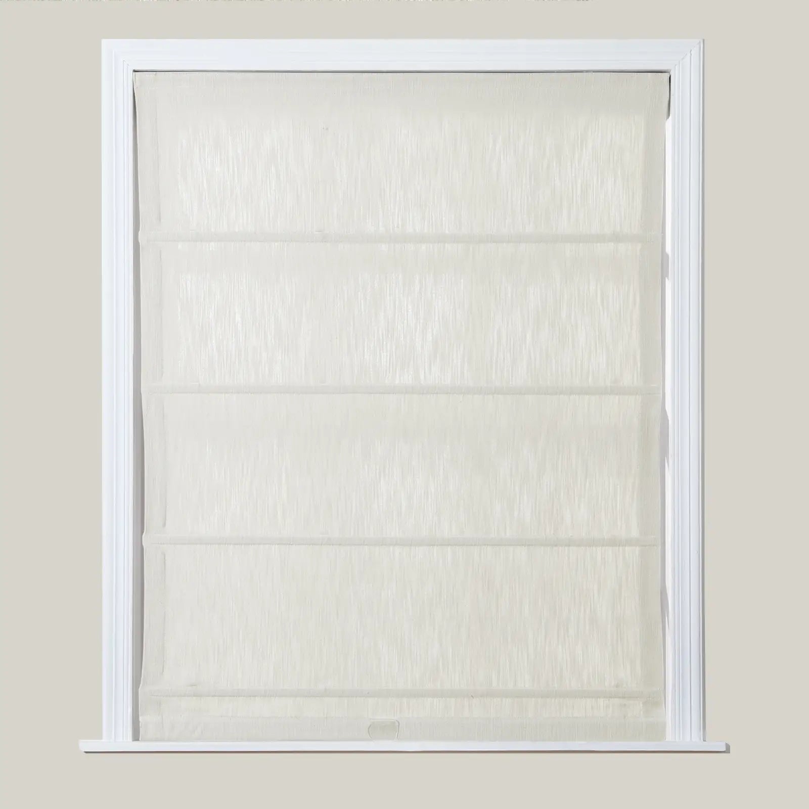 Cloe Cotton Blend Cordless Roman Shade - Blackout Window Treatment for Bedroom & Living Room - Plus Size Home Decor