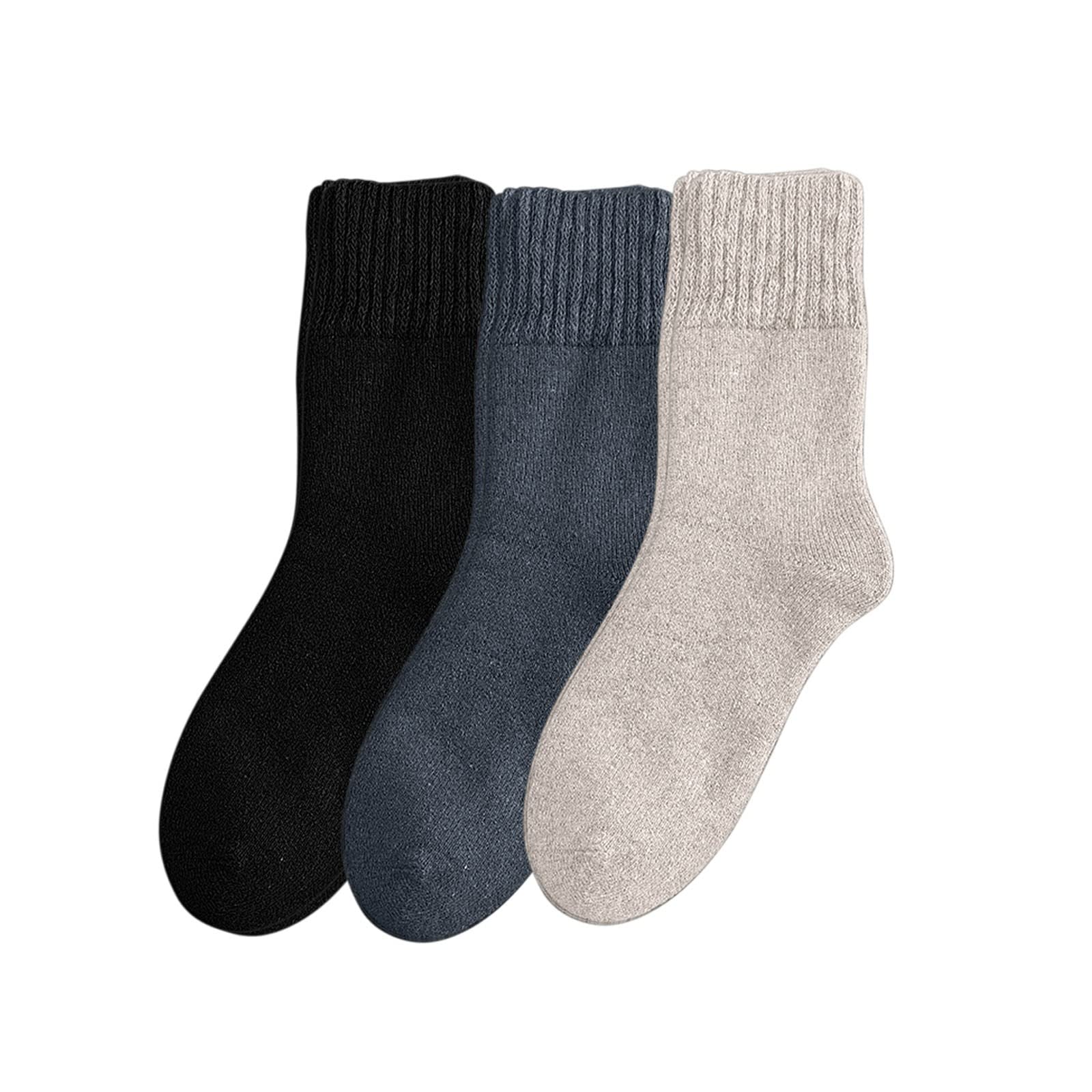 IFOTIME Women's Winter Wool Socks - Thick Warm Knit Crew Socks for Cold Weather - Soft Cozy Thermal Socks for Indoor & Outdoor Activities, Hiking, Snowboarding and Daily Wear