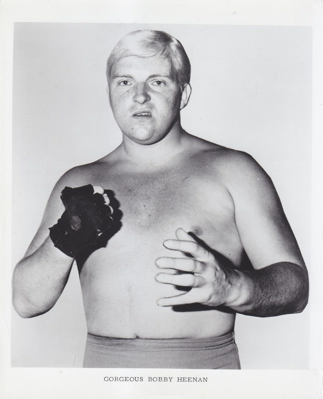 Vintage 1960s WWA Bobby Heenan Promo Wrestling Photo - Collectible Memorabilia for Fans & Wrestling Enthusiasts - Perfect for Display, Gifts, and Home Decor