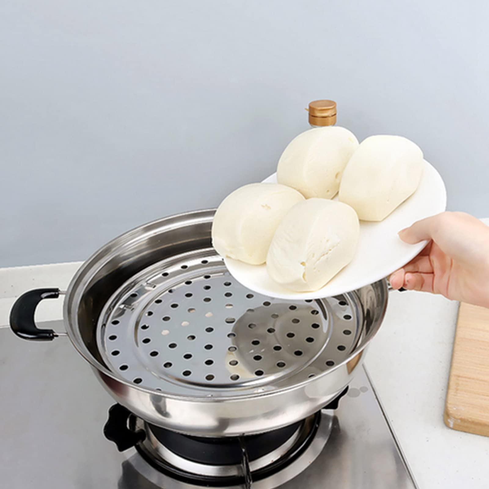 Premium Stainless Steel Steamer Rack - 20cm Round Cooking Rack with Detachable Legs for Pots, Canning, and Food Preparation | Perfect for Steaming Vegetables, Seafood, and Home Canning