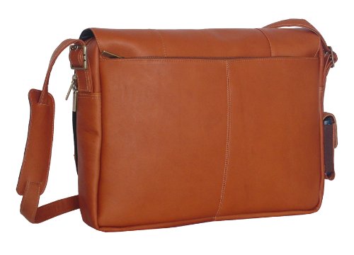 Chicago Bulls NBA Genuine Leather Laptop Messenger Bag for Men - Perfect for Work, Travel & School - Fits 15.6 Inch Laptop & Accessories