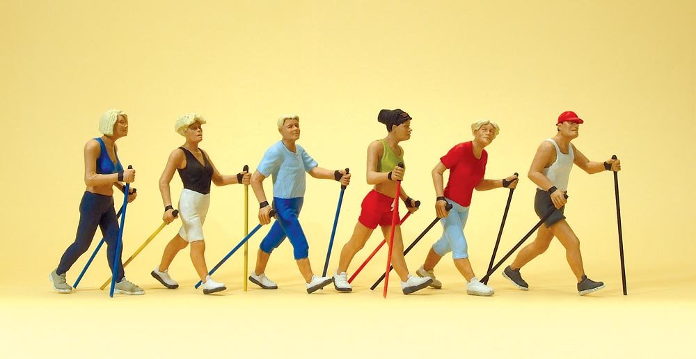 Preiser 10575 Nordic Walking Poles - Lightweight Adjustable Trekking Sticks for Hiking, Fitness & Outdoor Activities - Perfect for Trail Walking, Backpacking & Exercise