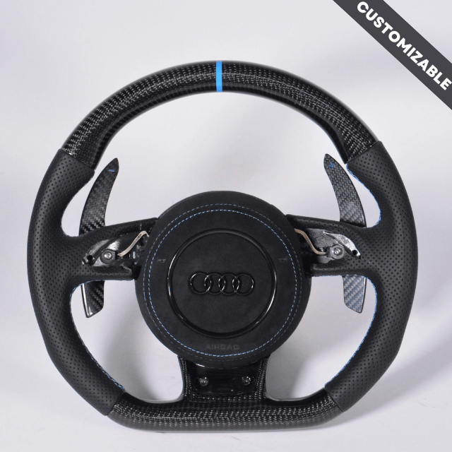 2014-2017 Audi Q3 Custom Carbon Fiber Steering Wheel - Lightweight & Sporty Upgrade for Enhanced Grip & Driving Experience | Perfect for Racing, Daily Commute & Car Enthusiasts