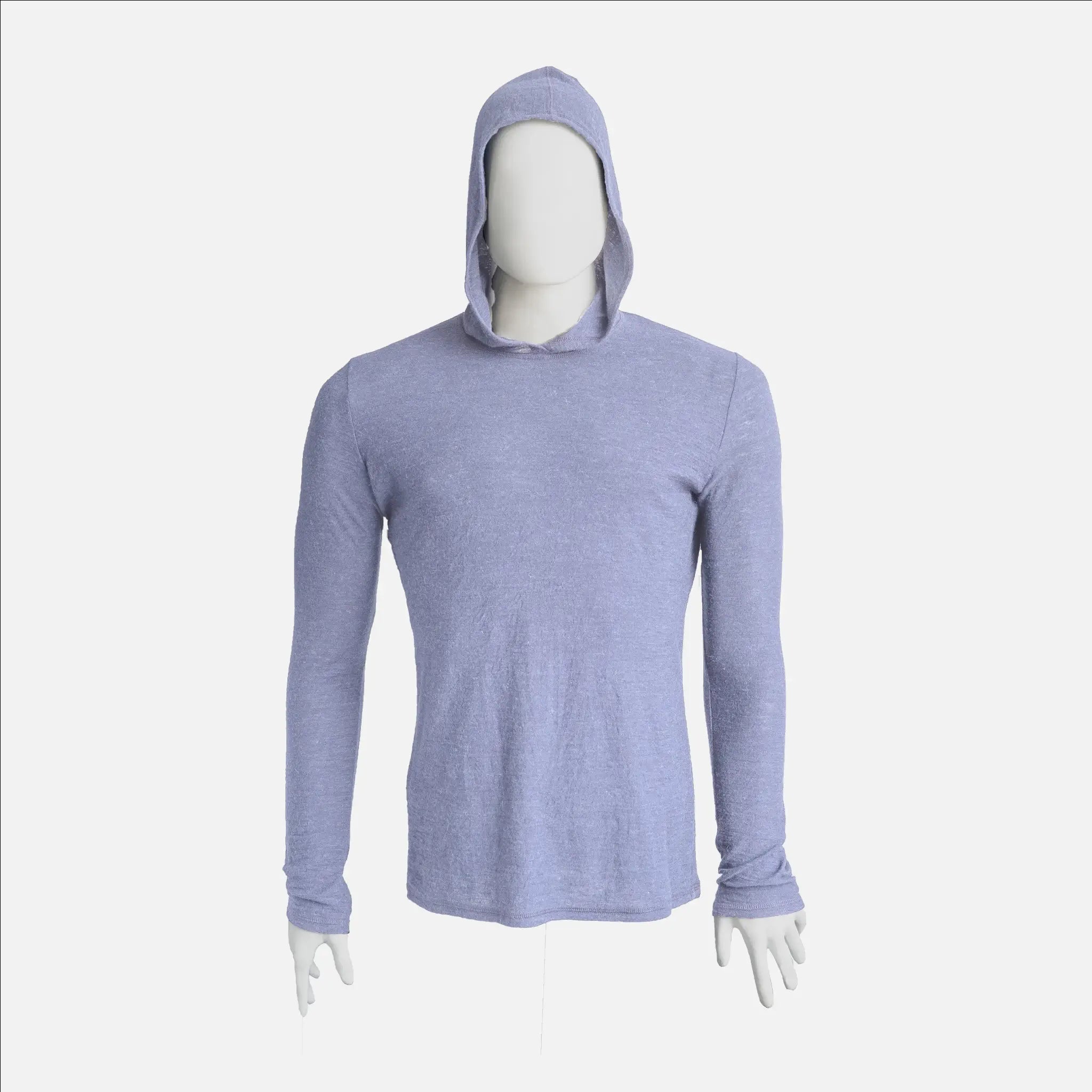 Ultralight Men's Alpaca Wool Sun Hoodie UPF 50+ - 160 GSM Breathable & Moisture-Wicking for Hiking, Camping & Outdoor Adventures