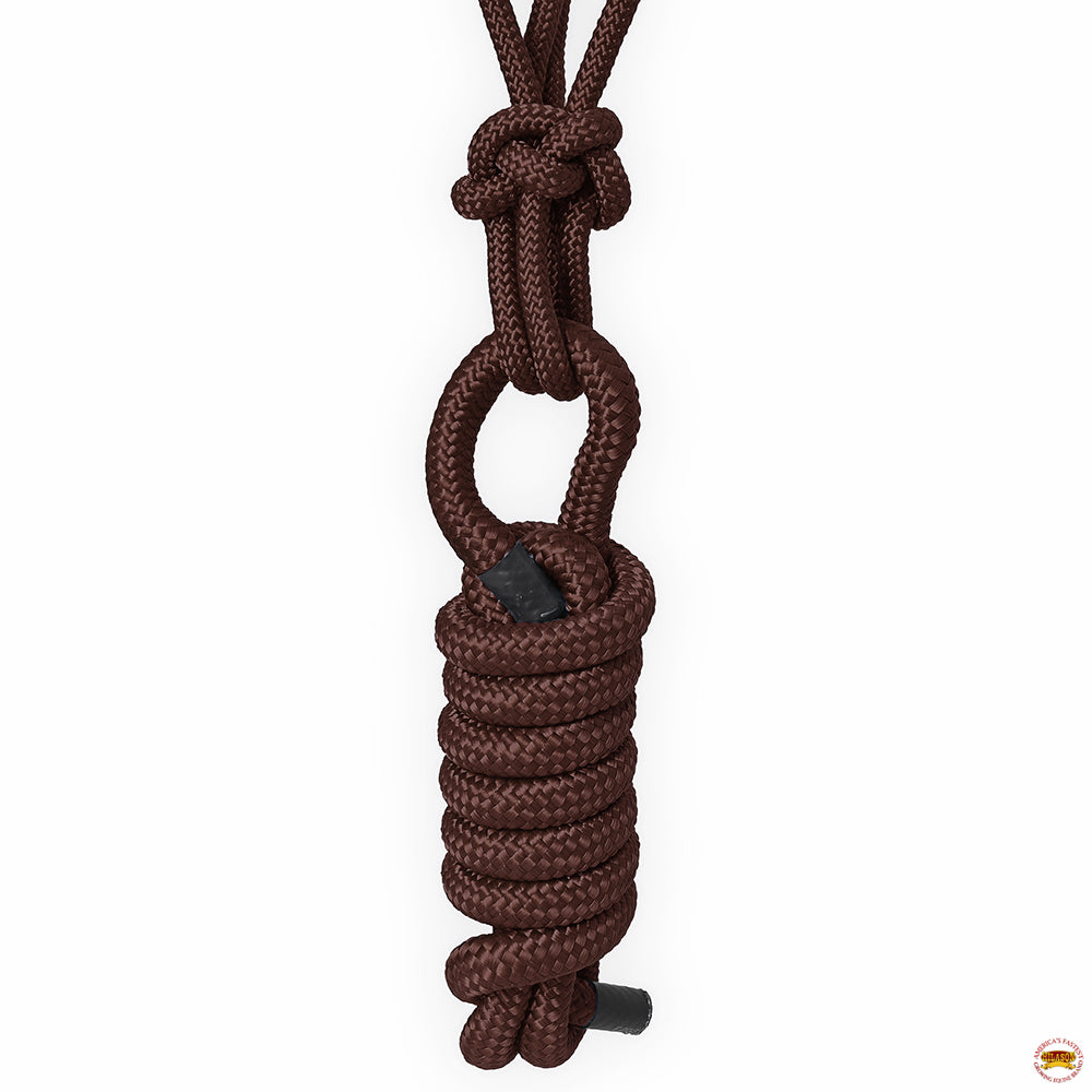 8 Ft Hilason Western Nylon Heavy Duty Horse Lead Rope Halter - Durable Multi-Colored Bridle for Training, Trail Riding & Ranch Work