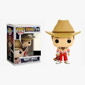Funko Pop! Vinyl Figure - Back to The Future Marty McFly Cowboy Outfit Collectible Toy #816 - Perfect for Movie Fans, Gift Ideas & Pop Culture Displays