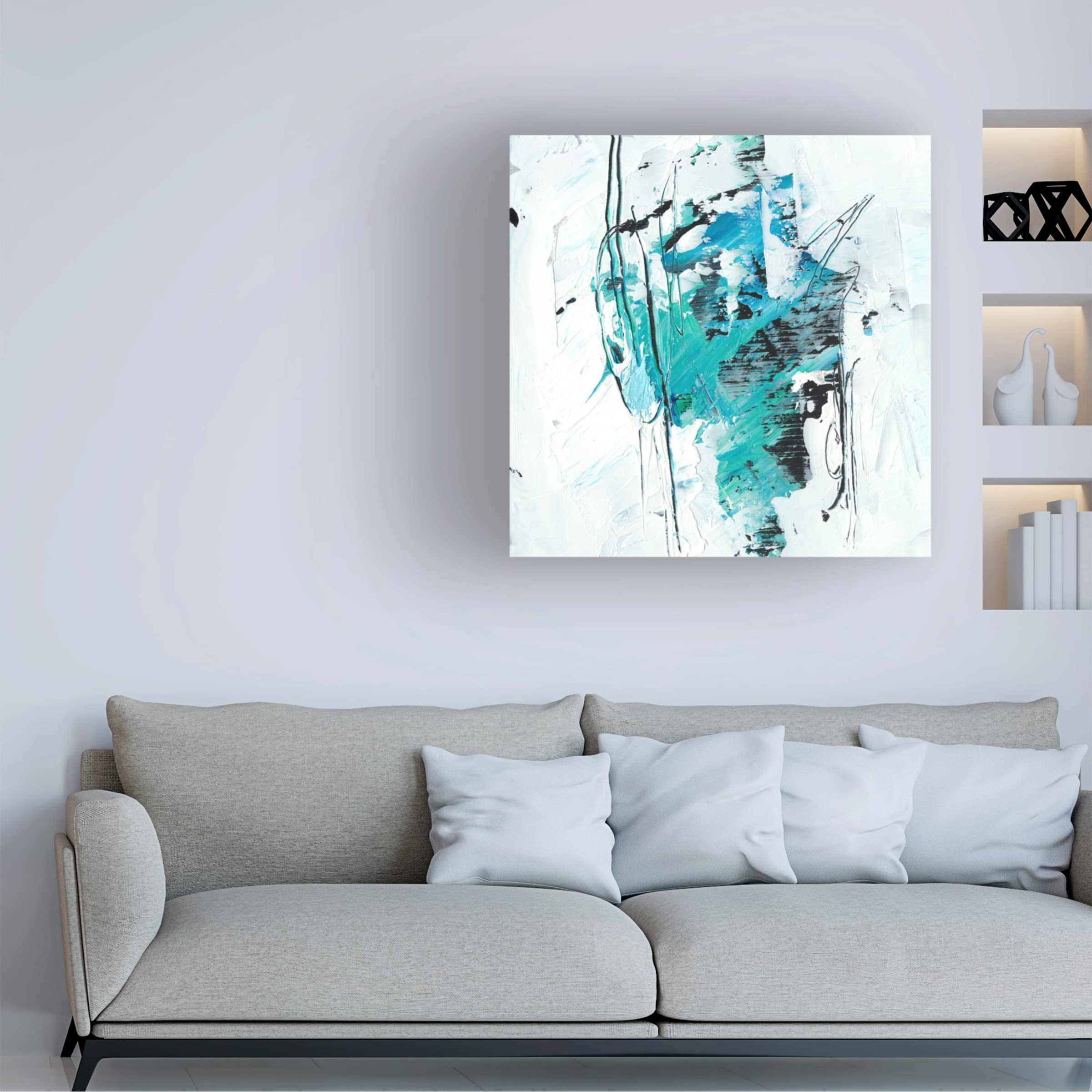 Trademark Fine Art 'Kinetic Form III' Abstract Canvas Wall Art by Ethan Harper - Modern Home & Office Decor