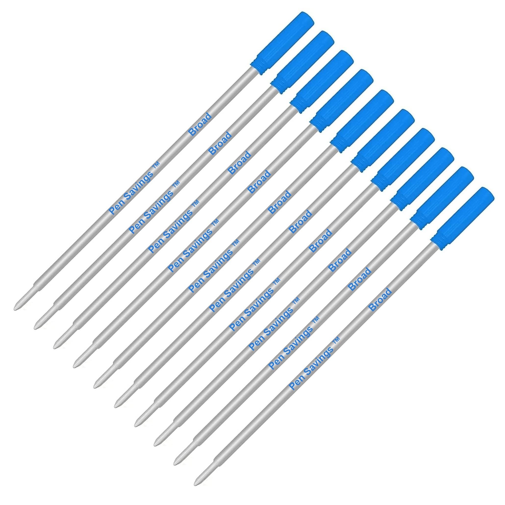 Cross Ballpoint Pen Refills - 10 Pack (5 Black/5 Blue) | 1.2mm Bold Point for Smooth Writing | C-8101 Compatible with Cross Pens | Perfect for Office, School & Everyday Use